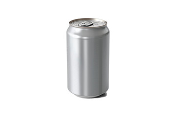 3d aluminum soda can with white background for mockup.