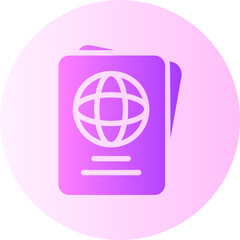 Passport gradient icon