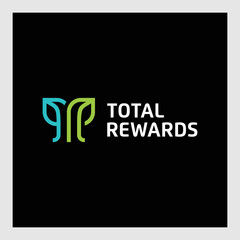 Obraz premium initial TR nature logo design - vector