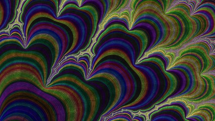 Fractal Graphical Abstract Painting Art Background Texture,Colorful Geometrical Artwork,Modern Conceptual Print 3D Rendering,3D Illustration