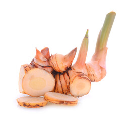 galangal isolated on white background.