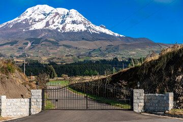 Andes mountain Cotopaxi in Ecuador