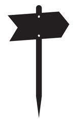 wooden direction sign