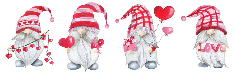 Hand draw gnome illustrations