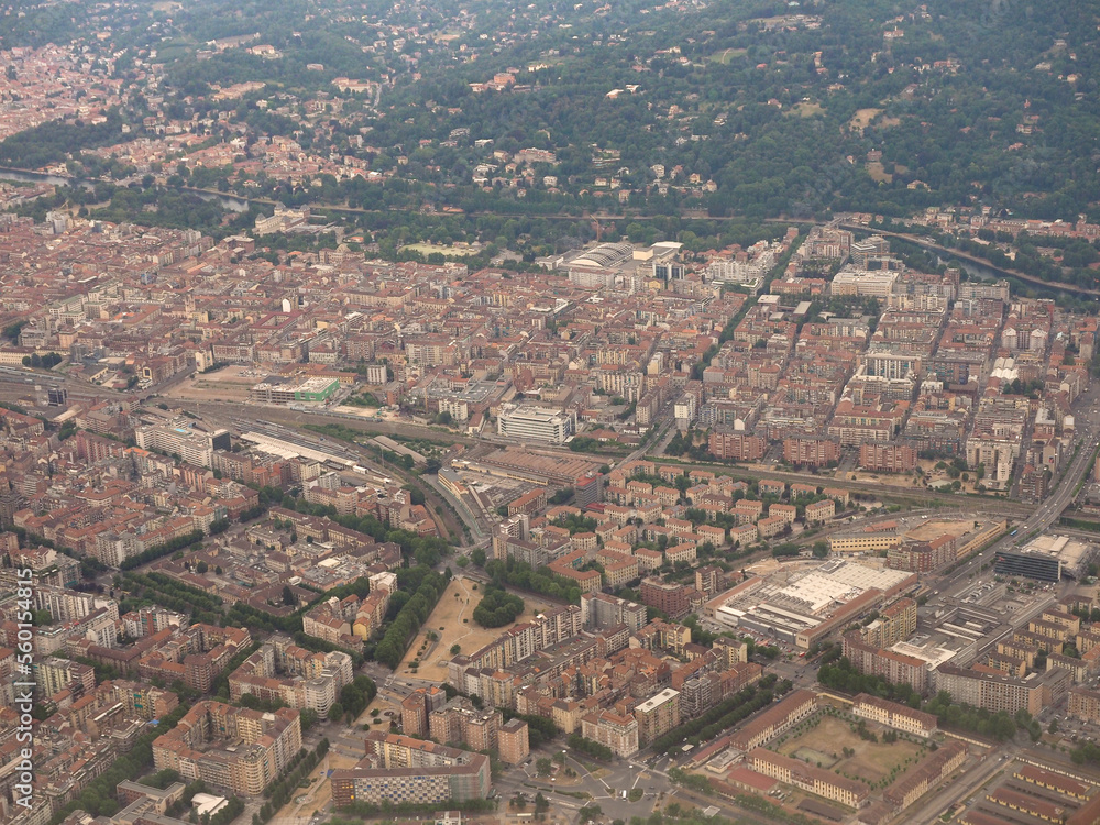 Wall mural Aerial view of Turin