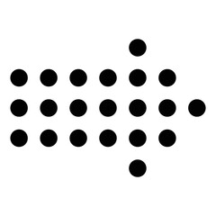 Arrow icon. Modern simple arrow or cursor. Directional arrow flat style isolated on white background. Vector illustration