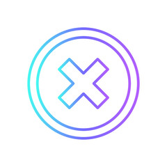 Fototapeta premium NOT RECOMMENDED Feedback icons with blue gradient outline style