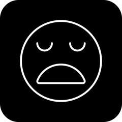 BORED Feedback icons with black filled line style