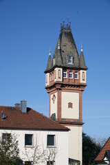 Fototapeta na wymiar Turm des Deuster-Schlosses in Kitzingen