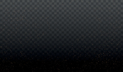 Gold Light. Vector Glitter Particles. Shining Bokeh