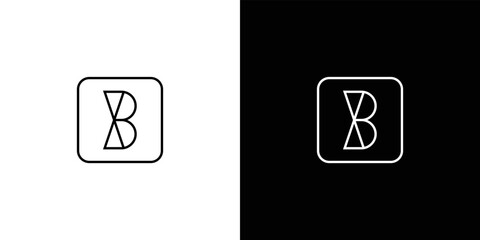 Modern and unique letter B initials logo design © Rusly