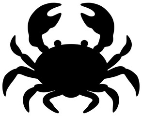sea ocean crab silhouette