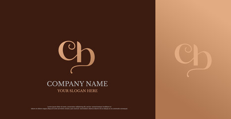 Initial CB Logo Design Vector 