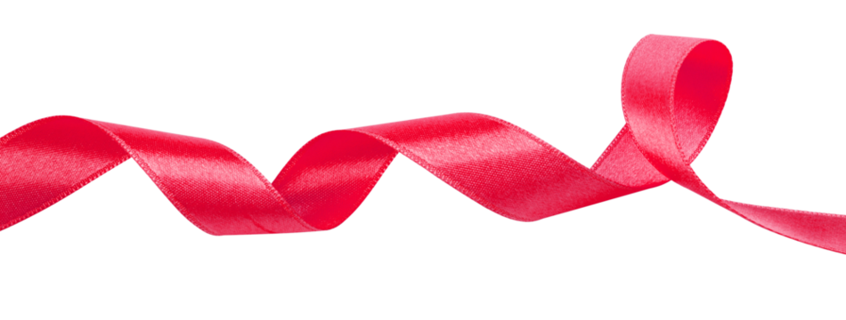 close up of red ribbon - Powered by Adobe