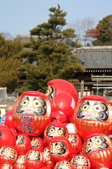 知多市の大興寺のだるまのお焚き上げ