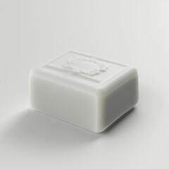 Handmade Soap with herbs on White Background