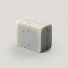 Handmade Soap with herbs on White Background