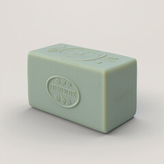 Handmade Soap with herbs on White Background
