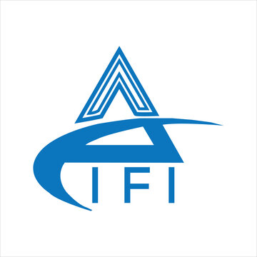 IFI letter logo. IFI blue image on white background. IFI Monogram logo design for entrepreneur and business. IFI best icon.
