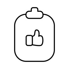 Obraz premium Good feedback Feedback Icons with black outline style. Related to Feedback, Rating, Like, Dislike, Comment, Good Bad Sign, Yes No icons. Vector illustration