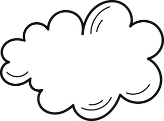 Cloud line icon Universe weather