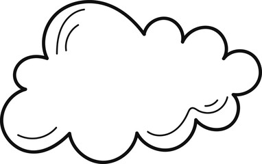 Cloud line icon Universe weather