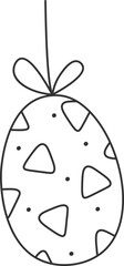 Easter eggs line art Contemporary design