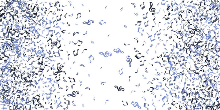 Music note icons vector wallpaper. Symphony
