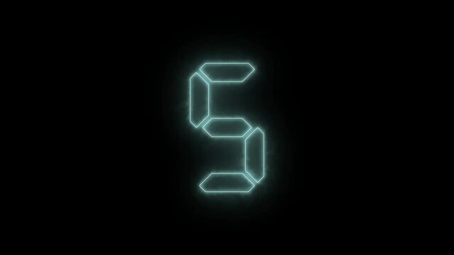 Digital countdown of 10 to 0 seconds with regular hundredths,  optimized for 10 to 0  fps to avoid frame rate distortions and interpolation artifacts 