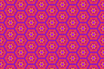 Colorful geometrical and symmetrical pattern illustration