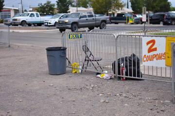 garbage bin in the park