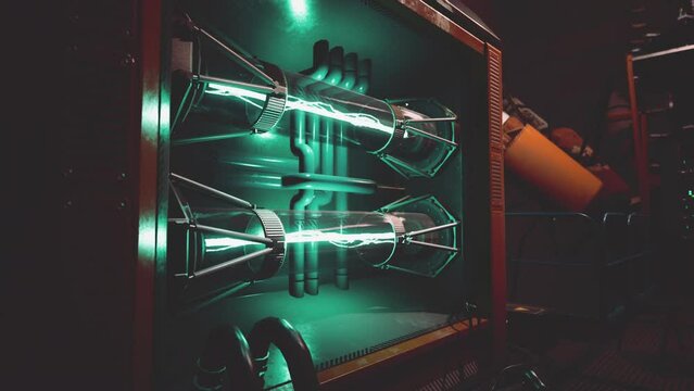 dark and empty electricity laboratory