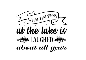 Lake SVG Vector T-Shirt  Design