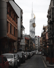 Fototapeta na wymiar Batumi old town street view