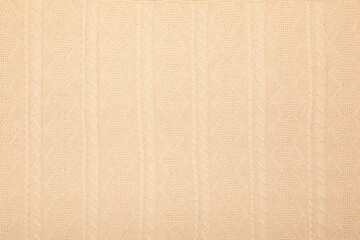 Beige knit fabric background