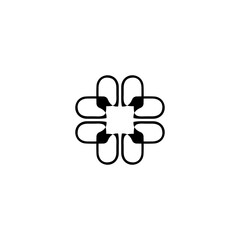 Hashtag icon. Simple style social media agency poster background symbol. Hashtag brand logo design element. Hashtag t-shirt printing. Vector for sticker.