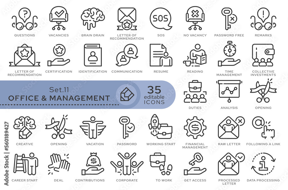 Aufkleber set of conceptual icons. vector icons in flat linear style for web sites, applications and other gra