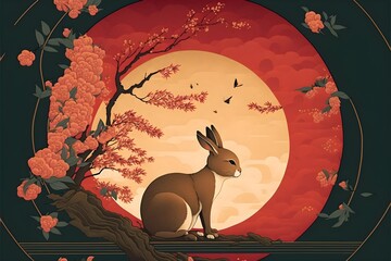 Chinese lunar new year 2023, artwork, Generative AI