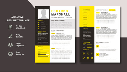 Clean Resume Template - Professional Design - Impress Employers - Boost Your Career
