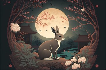 Chinese lunar new year 2023, artwork, Generative AI