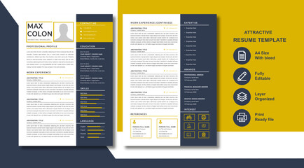 Attractive Resume Template - Stand Out from the Crowd and Get the Job You Deserve!
