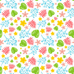 seamless pattern with flowers