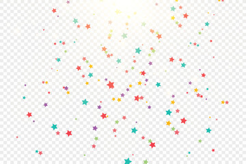 Lots of colorful tiny confetti and ribbons on transparent background. Festive event and party. Multicolor background.Colorful bright confetti isolated on transparent background.