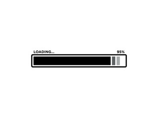 Loading Sign Icon Vector Template