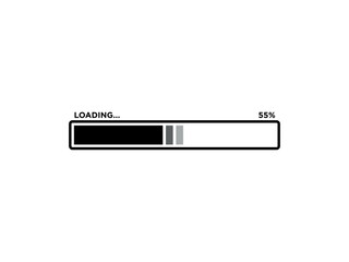 Loading Sign Icon Vector Template