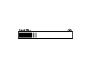 Loading Sign Icon Vector Template