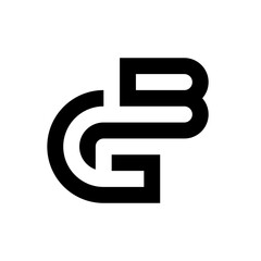 Letter GB creative modern monogram logo