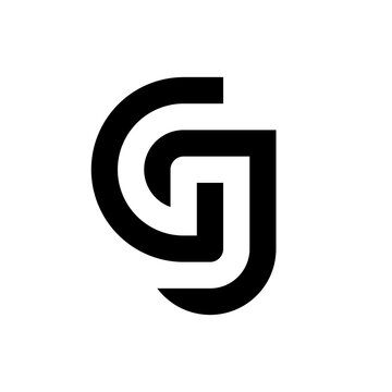 Letter GJ creative unique monogram logo