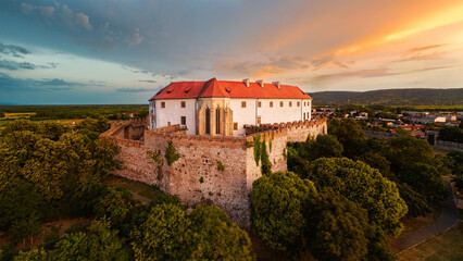 Castle of Siklos in Souht Hungary. A mazing historical fortress and touristical attraction in...