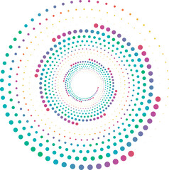 Round dot comic gradient trendy decorative abstract background website template